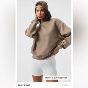 Alo Gravel Pullover Crewnwck Size Medium